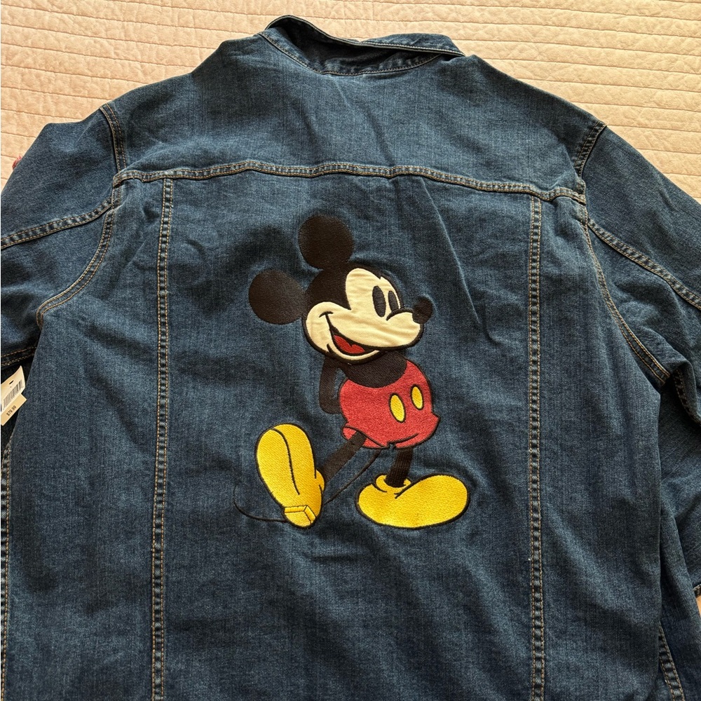disneyland mickey mouse denim jacket